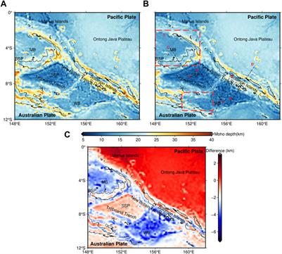 Papua New Guinea Moho inversion based on XGM 2019e gravity field model